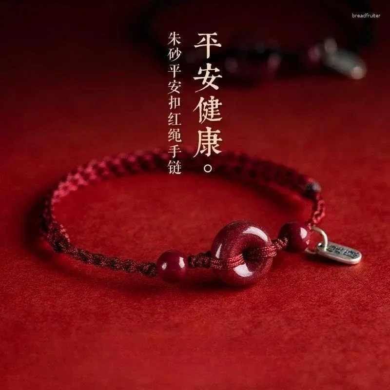 Bracelets de charme Tamanho da moda Tamanho ajustável Tecido com corda vermelha Lucky tornozelo unissex Bênção Bolbão de joias Presente de joias