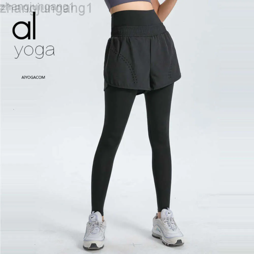 Desginer Als YogaAloePantレギンスオリジナルファークツーピースレディースフィットネスハイウエストリフティングエラスティックタイトフィッティングランニングとスポーツパンツ