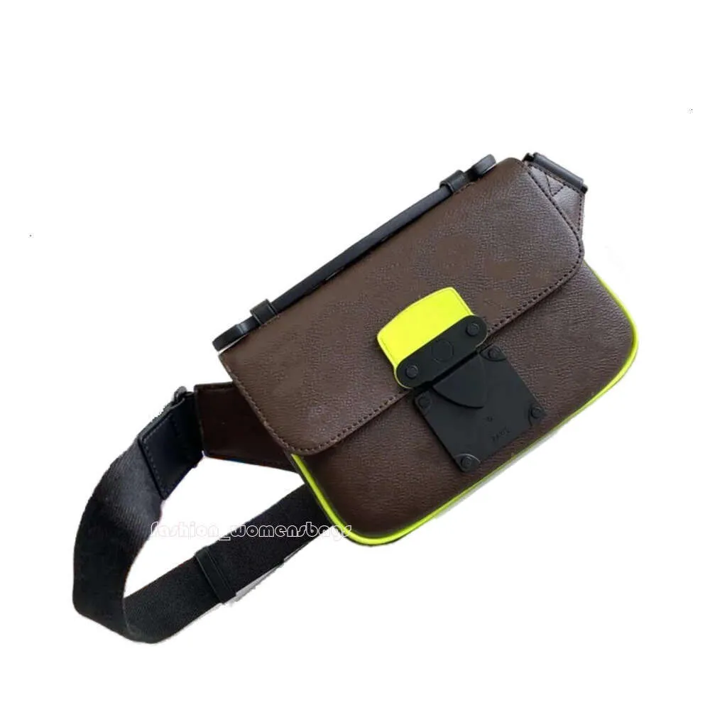 7a top Quality bumbag Designer womens Lock Sling Neon M45864 Brown Shoulder Crossbody bumbag shoulder handbag purse