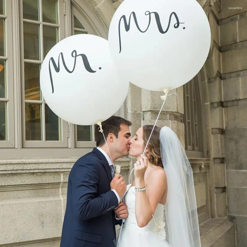Mariage de décoration de fête 36 pouces Letex Balon de ballon Mr Mme Mme's Day Anniversary