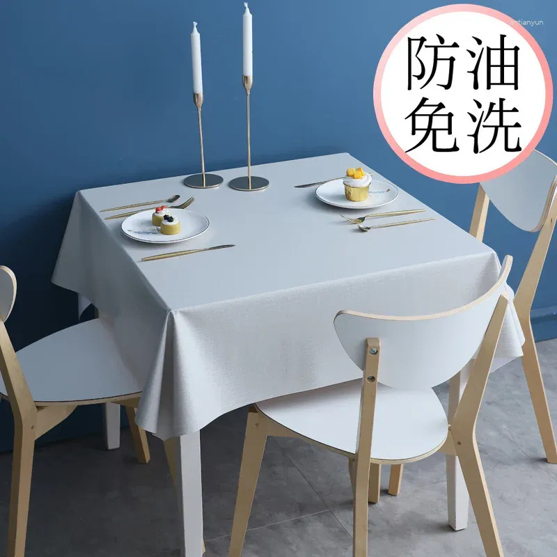 Table Cloth Small Square Waterproof And Oil Proof Disposable Pure Color_Kng1398