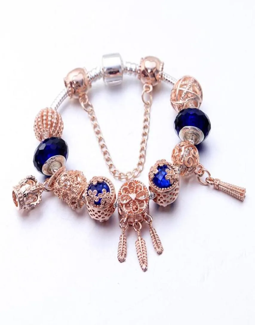 Kvinnor Charm Armband Dreamcatcher Pendants Design Ladies Bangle Diy Beads Alloy Crystal High Quality Smycken Armband Female5438256899790