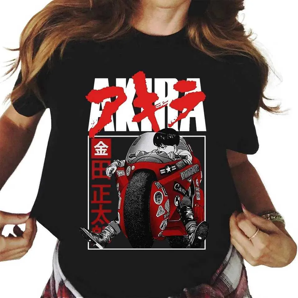 T-shirt féminin Akira Anime T-shirt Manga K. Otomo Tokyo Men Femmes Impression graphique T-shirt Casual Fashion Short Slve Plus taille T-shirt Unisexe T240507