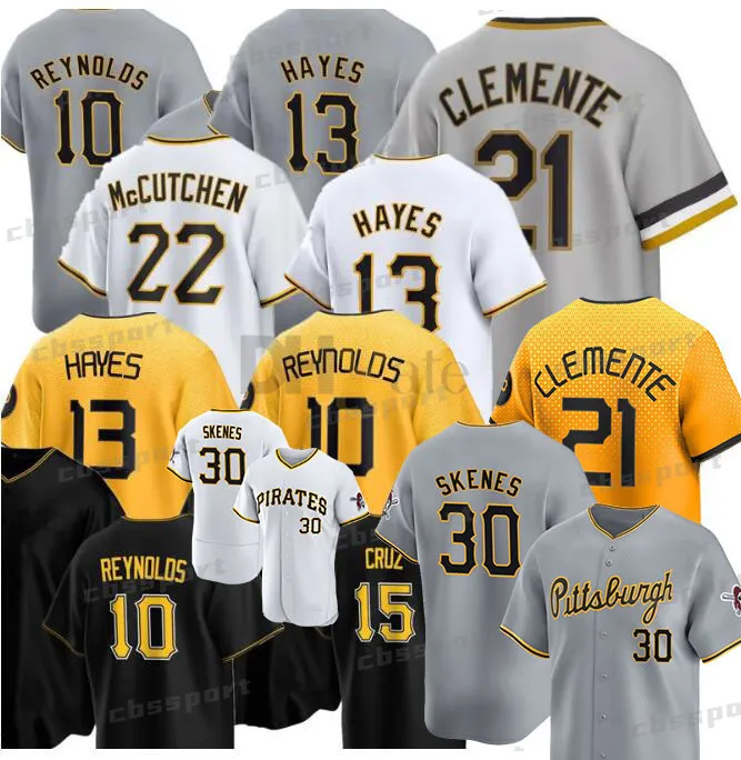 2023 City Connect Baseball Jersey Rodolfo Castro Paul Skenes Jason Delay Mitch Keller Rich Hill Johan Oviedo Willie Stargell Barry Bonds PIRATES Andy Van Slyke