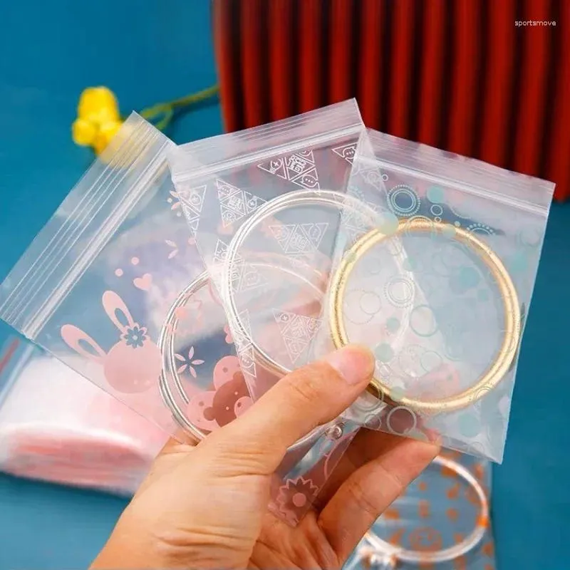 Presentförpackning 1000 st liten storlek självtätande påse pe plast transparent ring örhänge mini tätning lagringspåsar dammtät dampproofförpackning