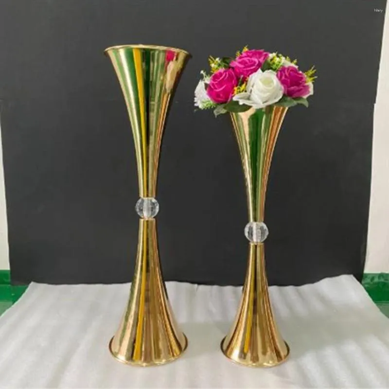 Candle Holders 13pcs) Wedding Decoration Table Centerpiece Gold Metal Flower Stand AB0206