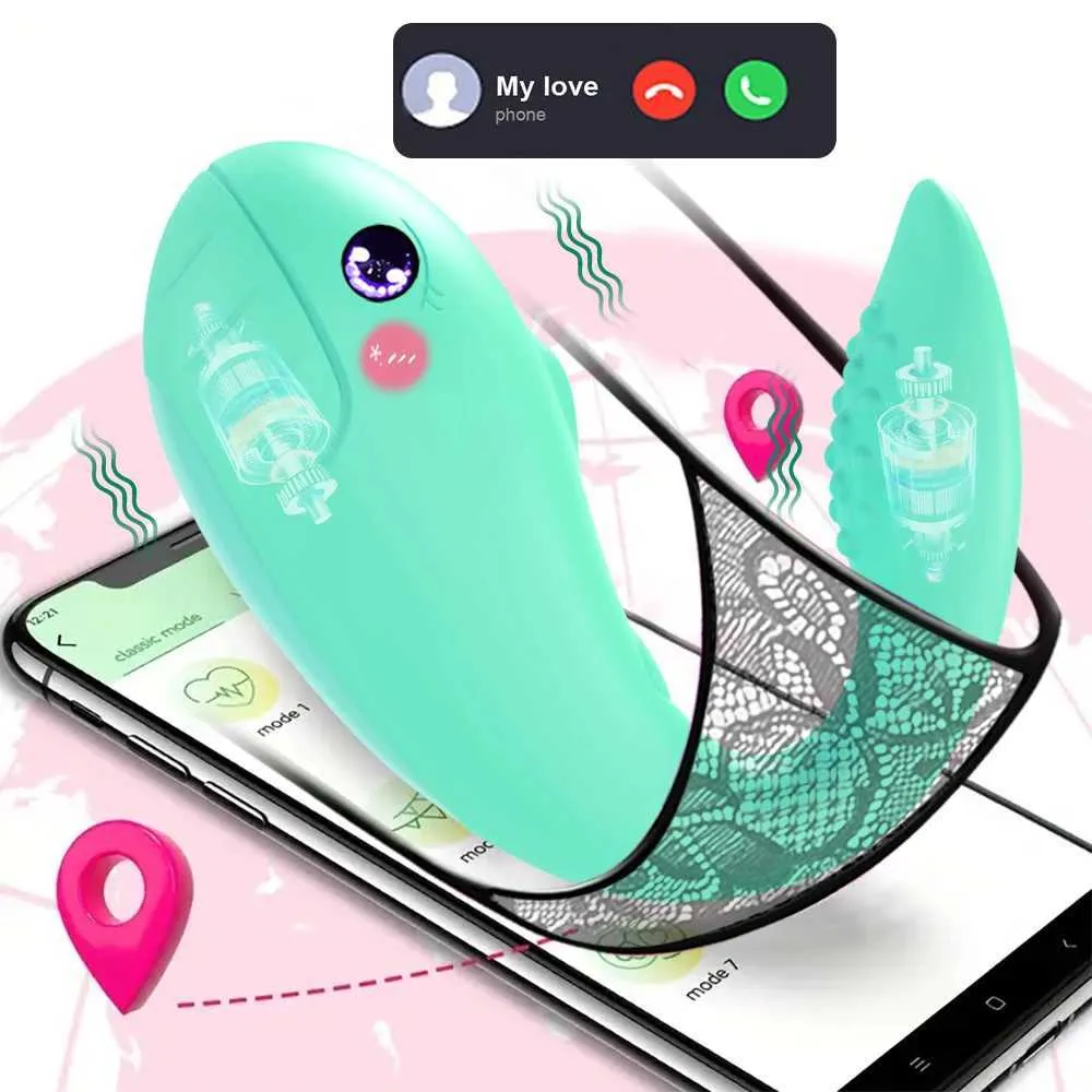 Outros itens de beleza de saúde Bluetooth App 2 Motores G Vibrador de ponto para mulheres Dildo clitóris Estimulador Vagina Vibratando Love Egg Panties Toys para adultos T240510