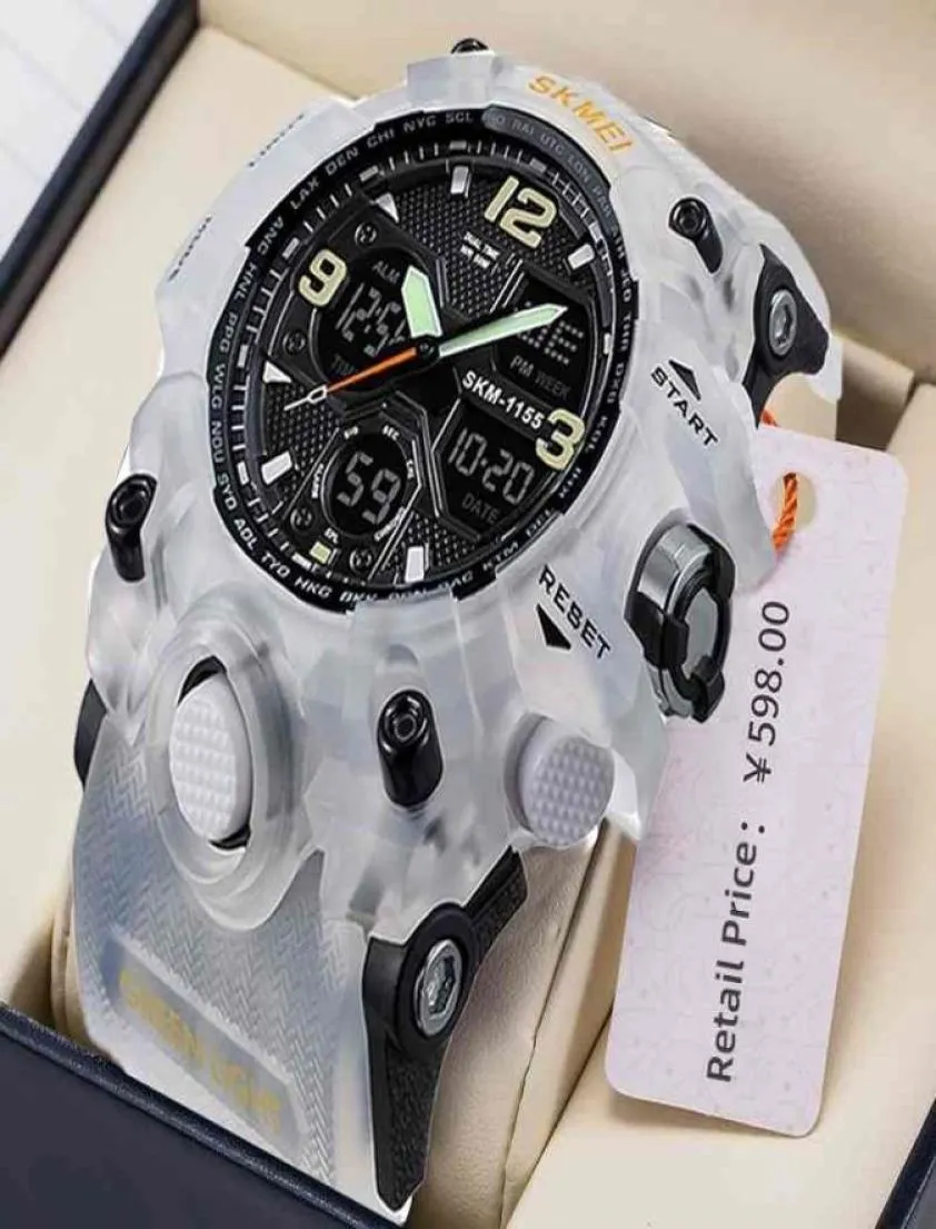 Mens Watches Fashion Sports Military Quartz Digital Waterproof Swim Stopwatch Wristwatches Clock Women Watch relogio masculino 2105064867