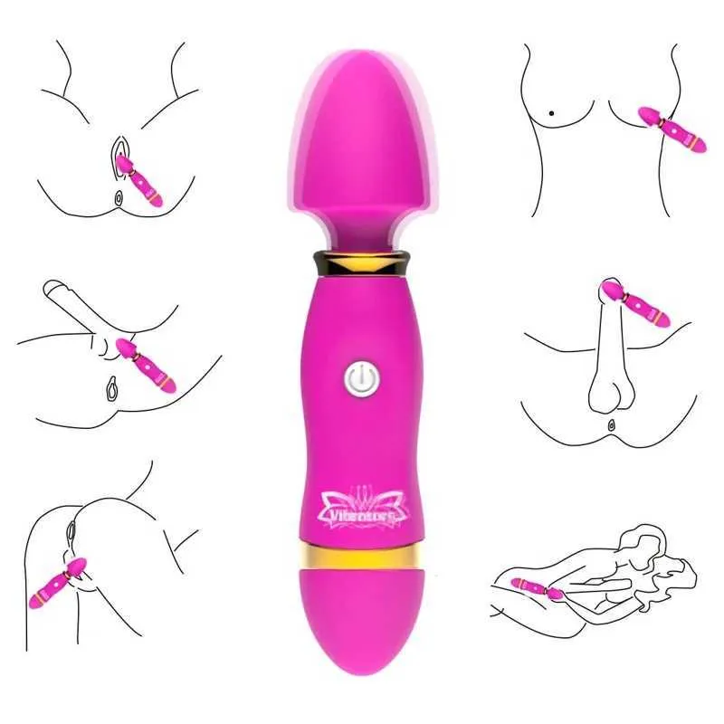 Andere gezondheidsschoonheidsartikelen G-spot Vibrator Super Magic Wand Vaginale stimulatie Clitoris Massager Toy Female Marbation Anal Plug T240510