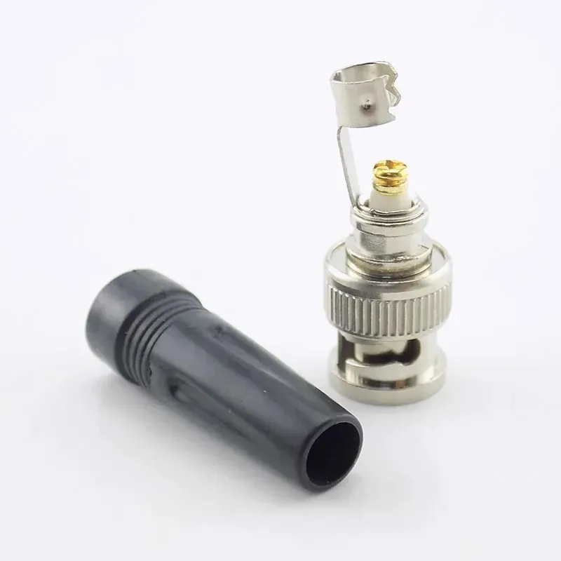 Surveillance BNC Connector Mash Plug Adapter Twist-on Coassiale RG59 Cavo CCTV Video/Connettore audio