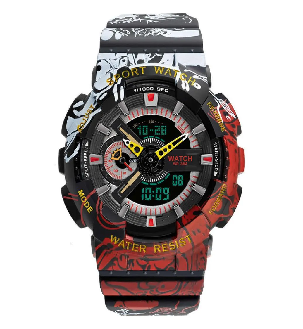 G Style Shock Dual Display Sport Watch für Männer Luxus Gshock Digitale Uhr AAA Multifunktionale elektronische wasserdichte Watchi24H1270289