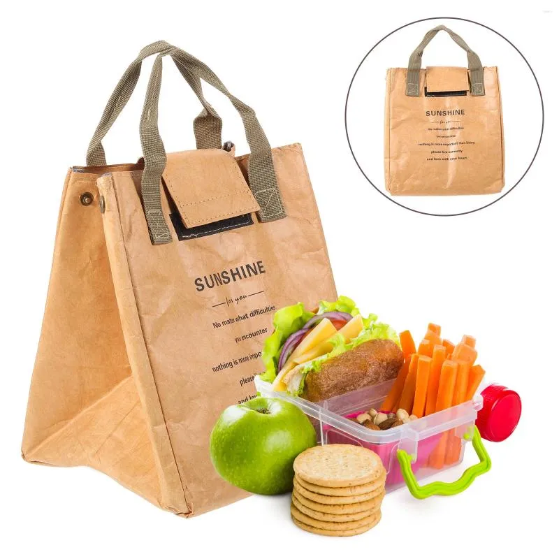 Dinnerware Aluminum Foil Paper Bag Ice Pack Office Lunch Snack Containers For Adults Special Kraft Cotton