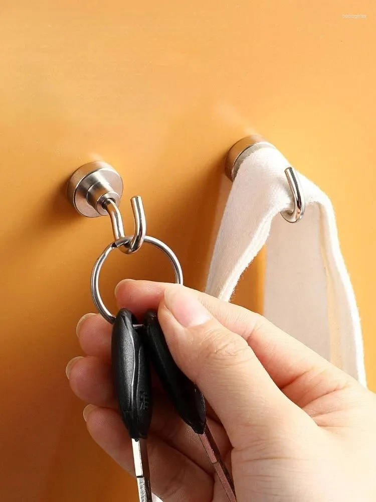 Крючки мощный неодимий -магнитный крючок держатель ключа магнитный слой стену стенки подвесная основание для дома
