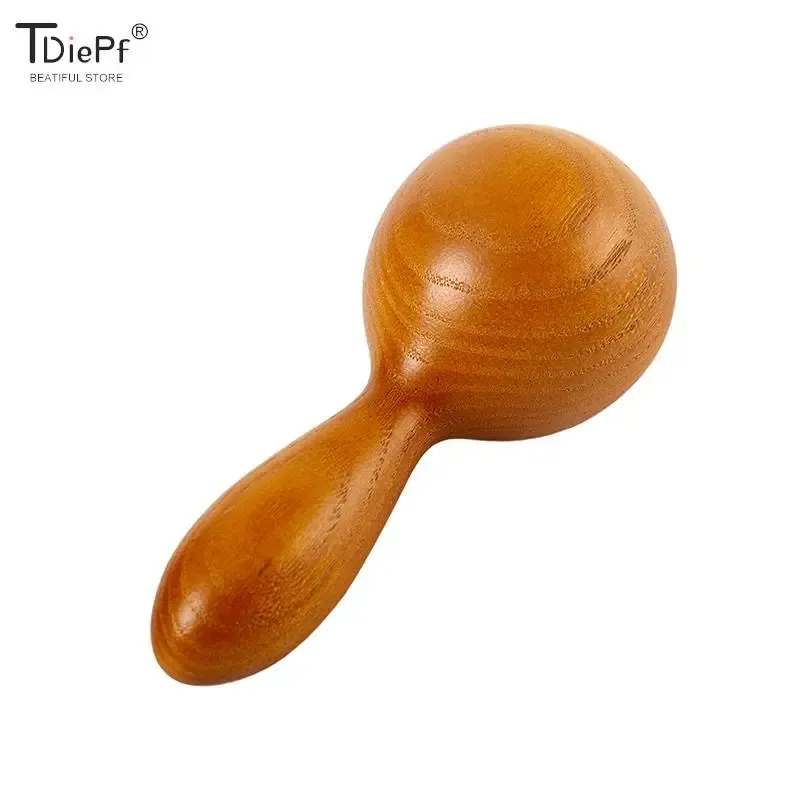 Relaxation 1pc masseur en bois Massage de massage d'huile essentielle Stick Body Spa méridien taraudage Massage Hammer Thérapie relaxation Round Ball Massageur