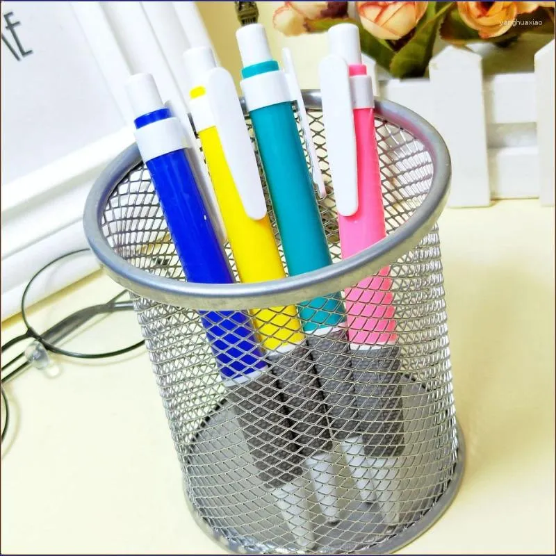 Pcs Creative Stationery Plastic Press Blue Ink Ballpoint Pens Office Supplies Gift Cute School Accessories