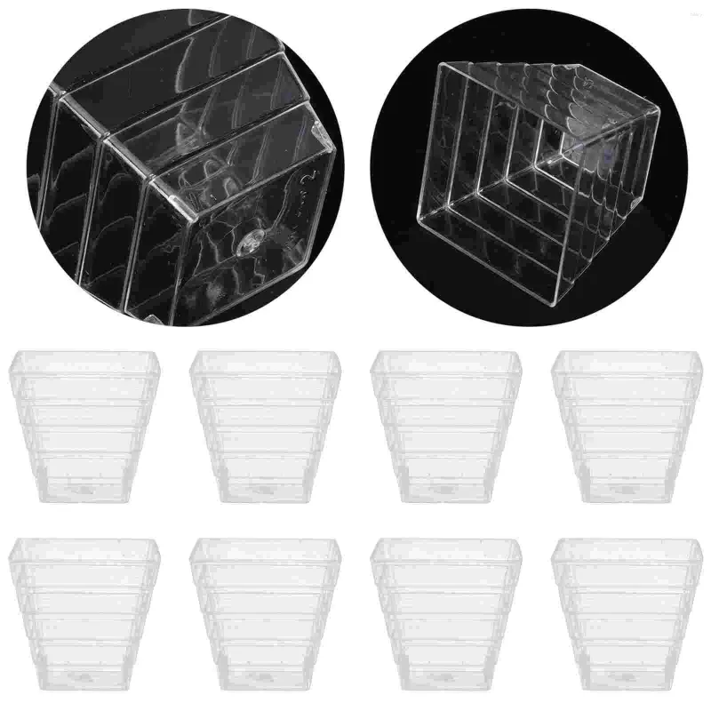 Kubki jednorazowe słomki 25pcs plastikowy budyń drabinkowy deser dekoracyjny tiramisu