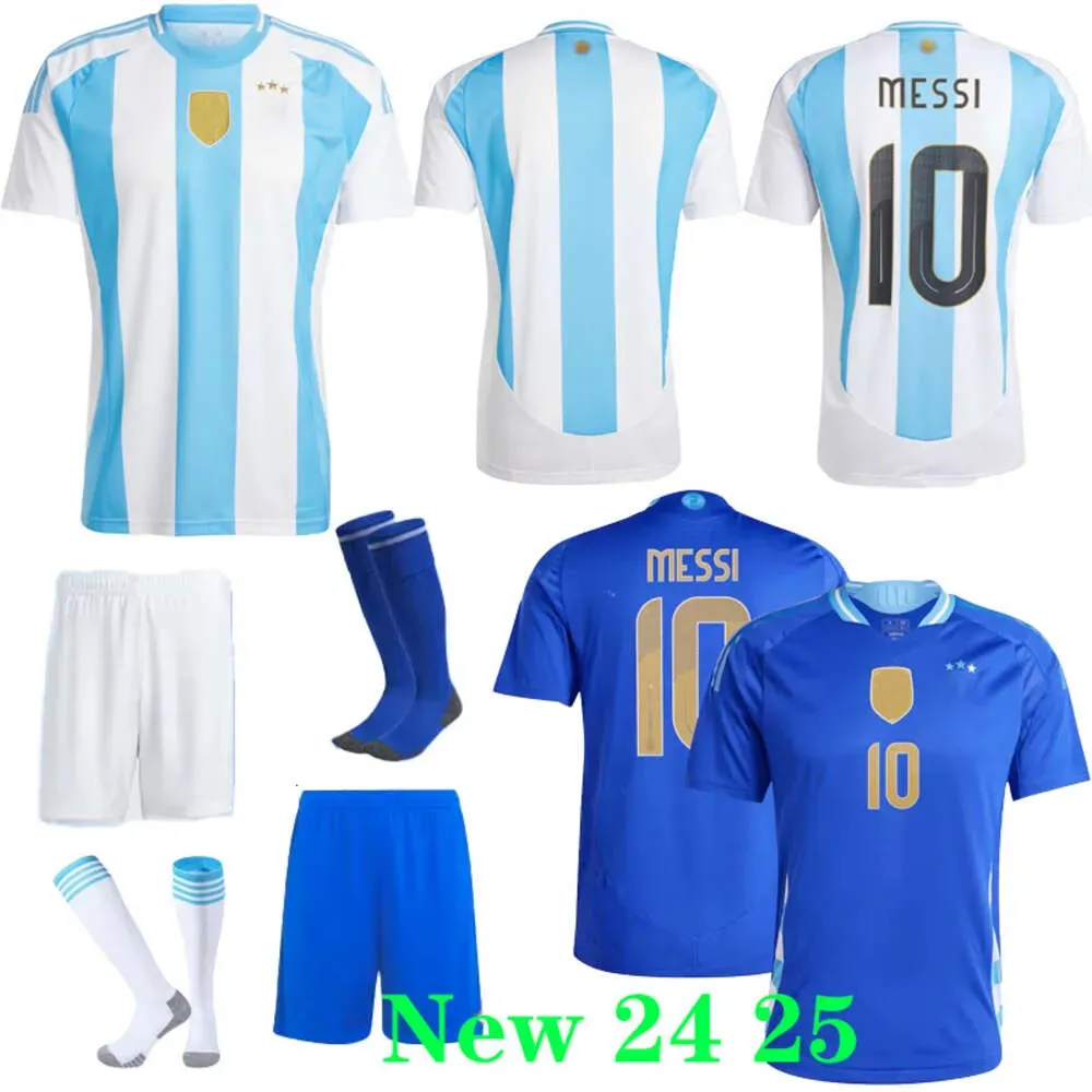 Maglie da calcio Messis Otamendi de Paul National Team Copa Dybala Martinez2024 2025 Euro Cup Argentinamartinez Kun Aguero Maradona Shirt calcistiche 24