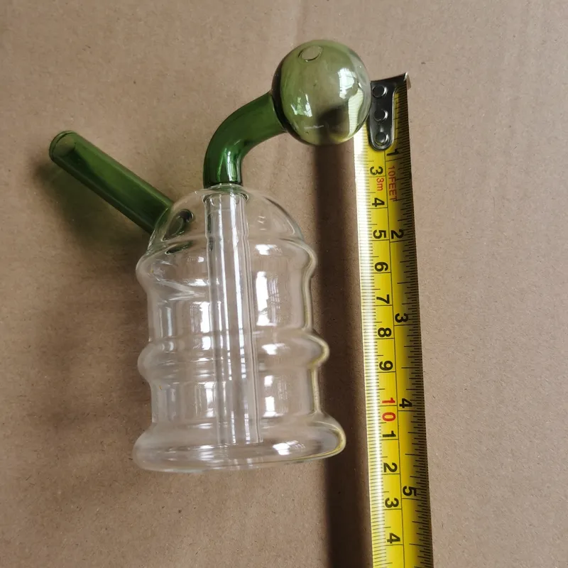 2 stks bubbler olieverbrander glas percolator diffuser waterleidingen waterpijpbongs bubblers recycle filter mini draagbare rookleidingen