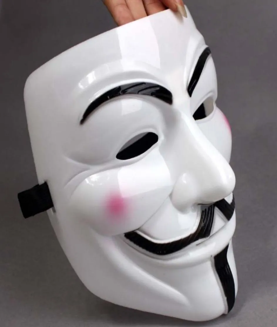 Party Masks V pour Vendetta Mask Anonymous Guy Fawkes Fancy Dress Costume Adult Accessory Plastic Partycosplay SN59267403604