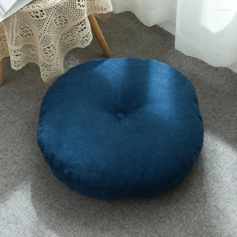 Kissen rund verdickte S Massive blaue Bodenstuhl Meditation Futon Tatami Matten auf dem Boden 42 47 55 cm Wohnkultur