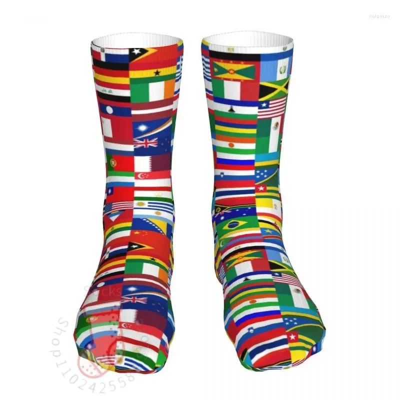 Optimized Product Title: 2024 World Flag Compression Keith Haring Socks ...