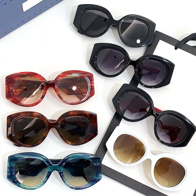 Modedesignerin Männer und Frauen Sonnenbrillen, die von der Modedesigner GG5955s Volltextur Super Good UV400 Retro -Sungelbrille mit Brillenhülle entworfen wurde