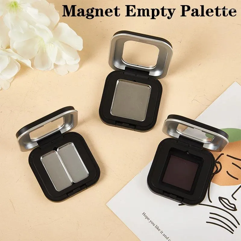Bouteilles de rangement Mini Magnétique Palette de fard à paupières vides Palette de maquillage pour les femmes pour les femmes pour les filles débutants
