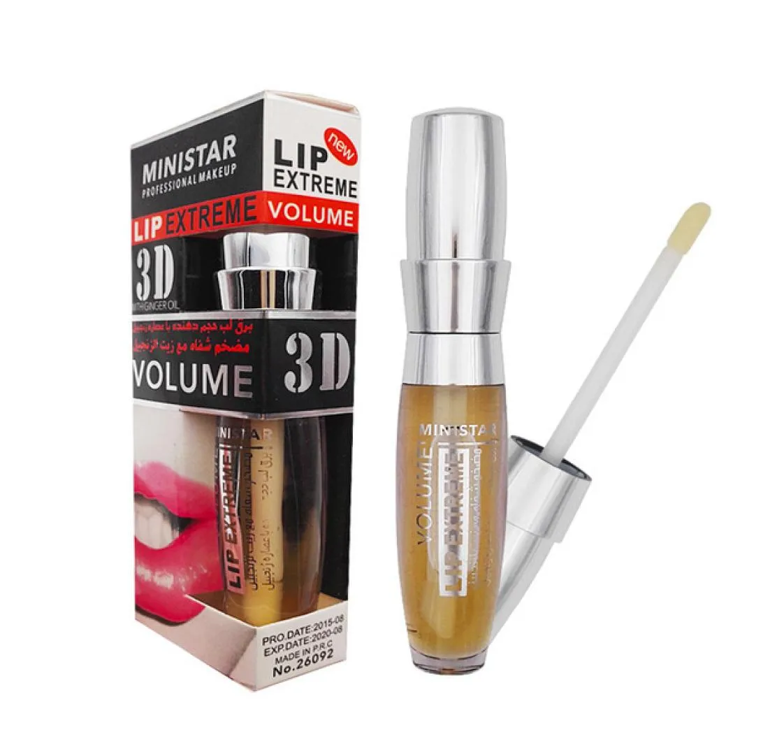 Ministar Lip Plump Enhancer Большой рот сексуальный блеск блестящий объем увлажняющий увлажняющий питательный макияж -макияж эластичность масло 5180296