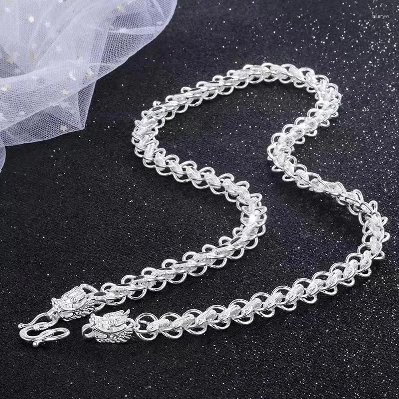 Chains Chain de tête agressif S925 Collier en argent Fashion de la personnalité des hommes