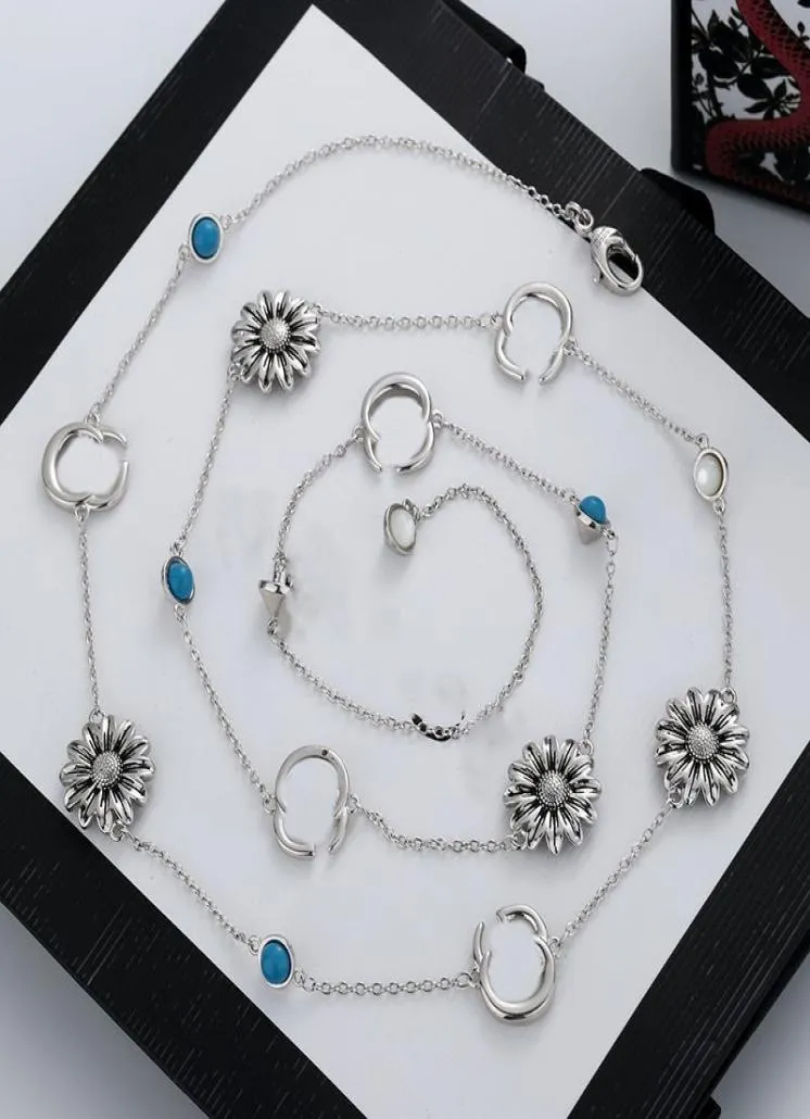 Ny produkt charm lång halsband silverpläterad kedja halsband bokstav emaljhalsband för kvinna smycken leverans8398865