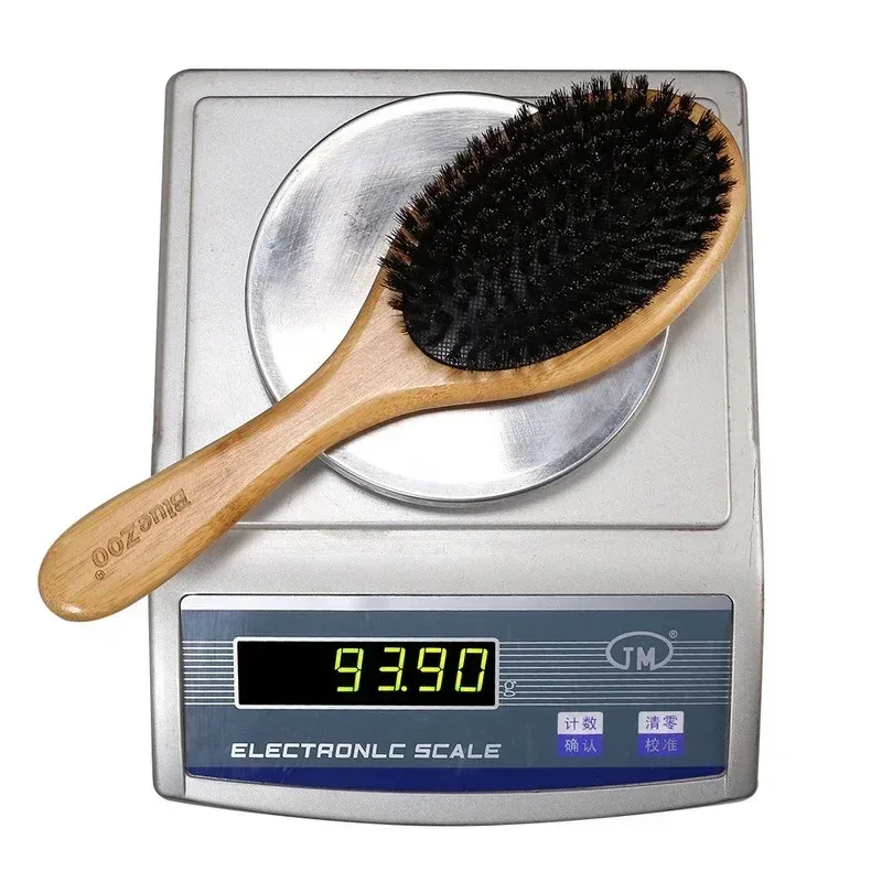Kamen 1st/hår Nature Trä antistatiska Detangle Brush Hair Scalp Massage Comb Air Cushion Styling Tools for Wome Men