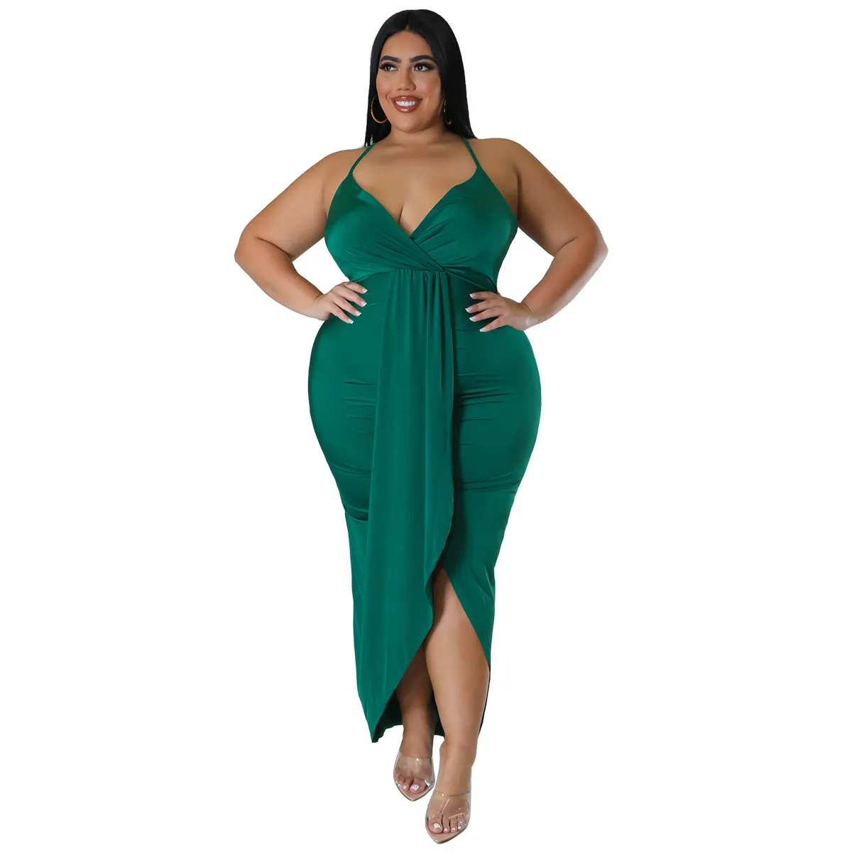 Tallas Grandes Vestidos De Verano Talla Xl Vestido Acampanado Con