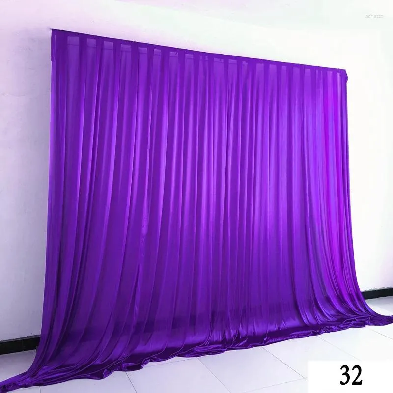 パーティーデコレーション4ピース幅100 cm x 300高さ紫色の結婚式の背景カーテン