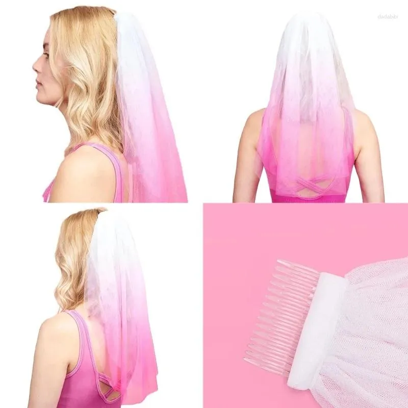 Bridal Veils Bride Wedding Veil Female Double Layer Short Shower Hair Accessories