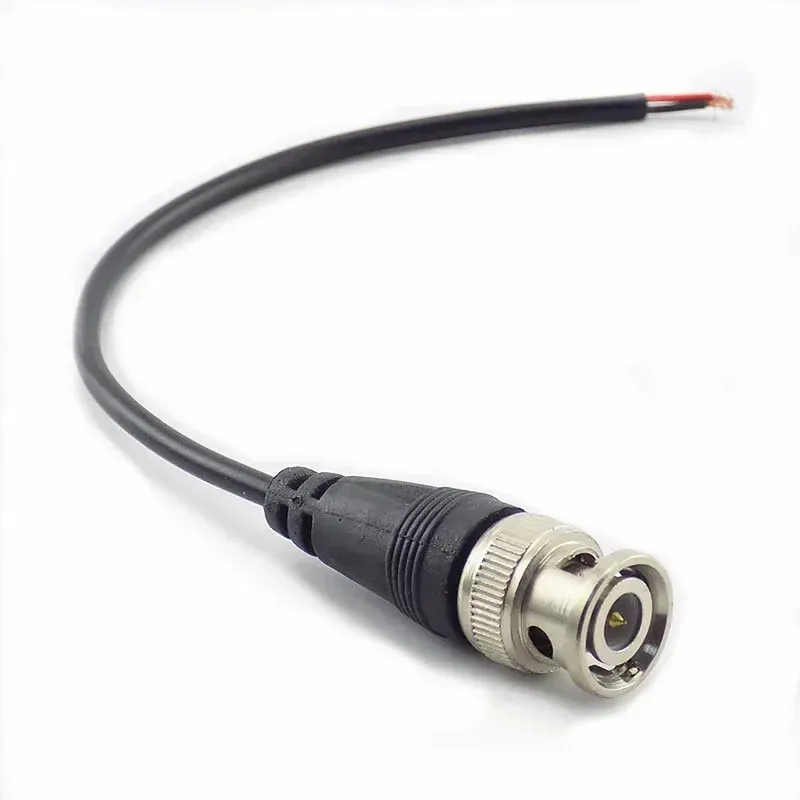 BNC Female Connector to Female Adapter DC Power Pigtail Cable CCTV Line BNC Connectors Wire for CCTV Camera Security System