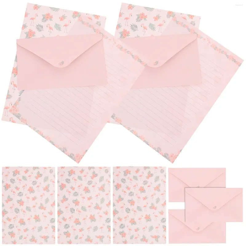 Wrap regalo 5 set di carta da scrittura e buste di lettere vintage kit busta kit cartapegno accettazione del matrimonio rosa