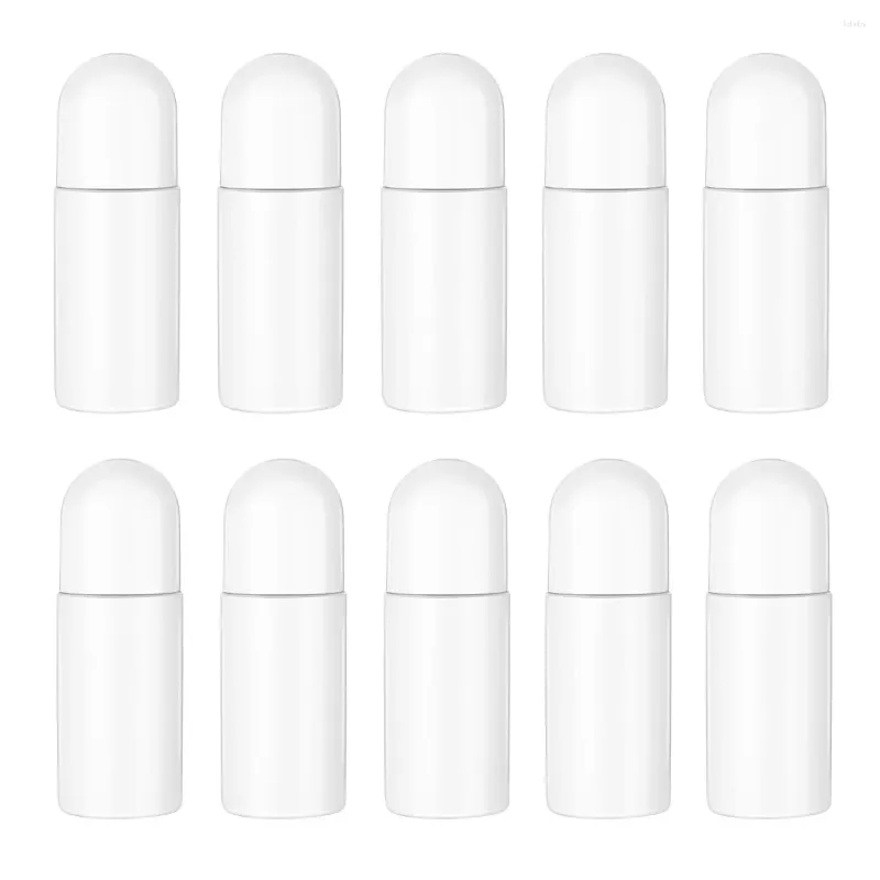 Storage Bottles Healifty 10pcs Plastic Roller For Essential Oils Empty Refillable Roll On Reusable Leak-Proof DIY