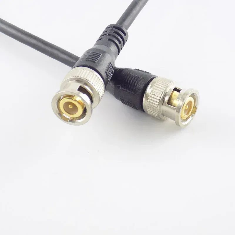 0,5m/1m/2m/3m BNC Cabo de extensão BNC Male para o cabo adaptador masculino para câmera CCTV Segurança doméstica BNC Conector de alta qualidade