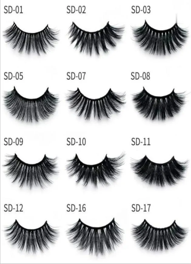 Beauty Multistyles Eyelashes Selling 20 Style False Mink Lashes Natural Long Set Faux Cils Bulk Makeup Whole Lashes3186727