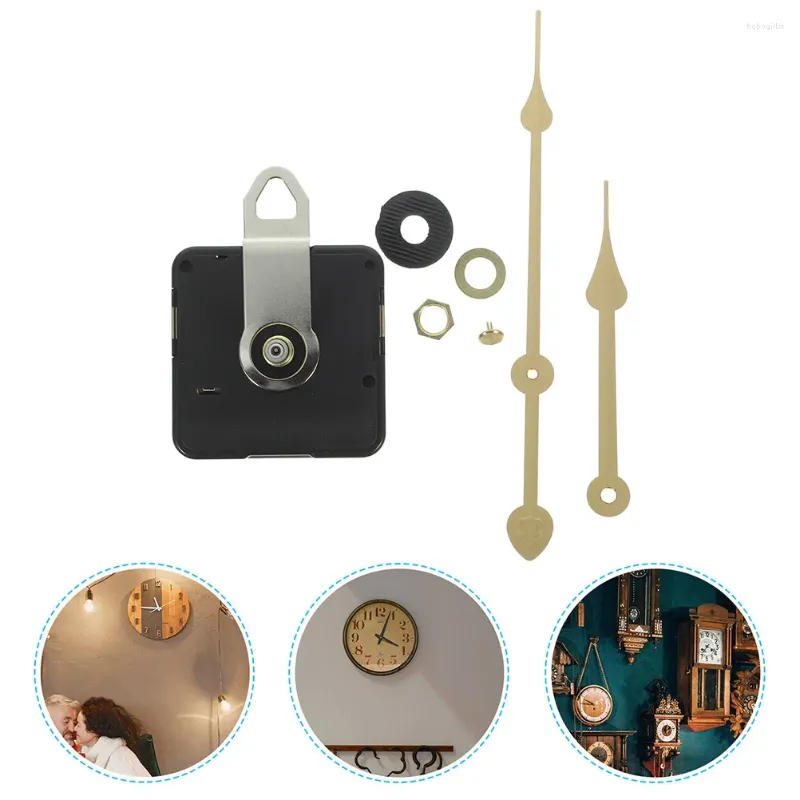 Klokken accessoires stille tafel wandklokbeweging 12-15 cm klein doe-het-zelf ambacht hangend horloge (8-024 gouden seconden) mechanisme