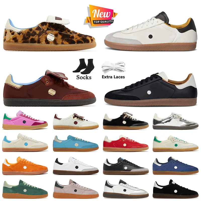 Handball Spezial Running Shoes Wales Bonner Pony Leopard Nylon Brown Samba Gazelle Spezials Trainers Vegan White Black Pink Green【code ：L】Sneakers