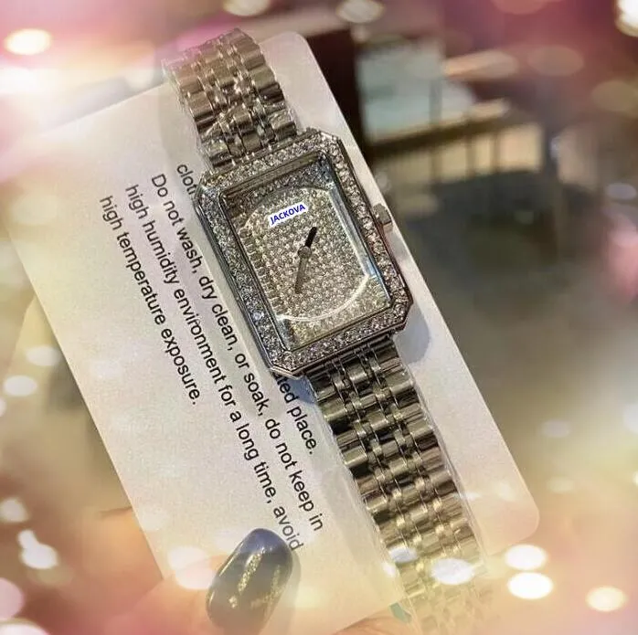 Beroemd Quartz luxe horloge roestvrij staal vierkant