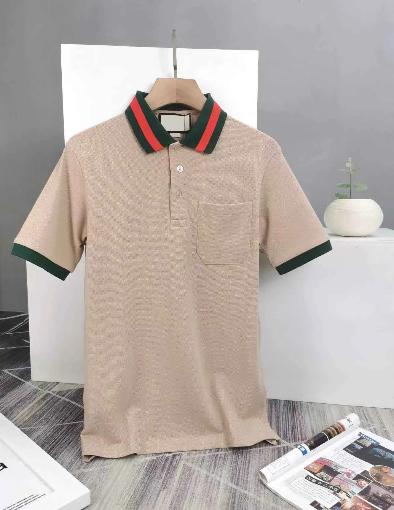 2024 Nieuwe mode T shirts kleding korte mouw top heren casual shirts Italië merkontwerpers polos shirts casual shirt poloshirt