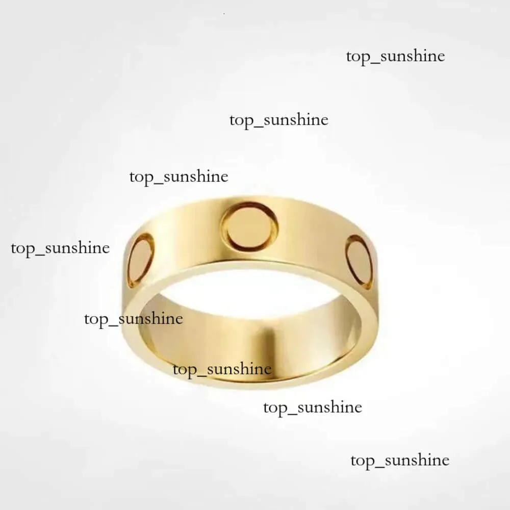 New Love Ring Jewelry Gold Anneaux pour les femmes accessoires de mode procédé en alliage