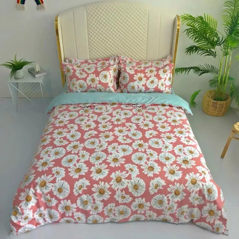 Set di biancheria da letto a quattro pezzi Set rosa set di colori piumino a colori per la casa decorazioni per la casa 200x230 fogli 230x230 cuscino