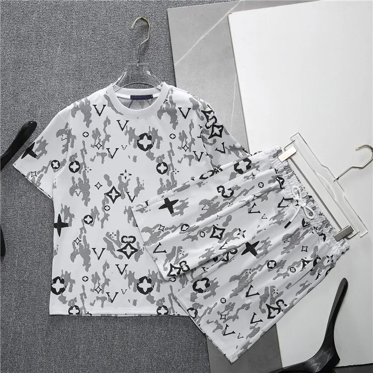 Herren T-Shirts Track Suits Designer Stickebrief Luxus zweiteiler mit Sommersport-Mode-Baumwollkabel Top Kurzarm Asiatische Größe M-3xl