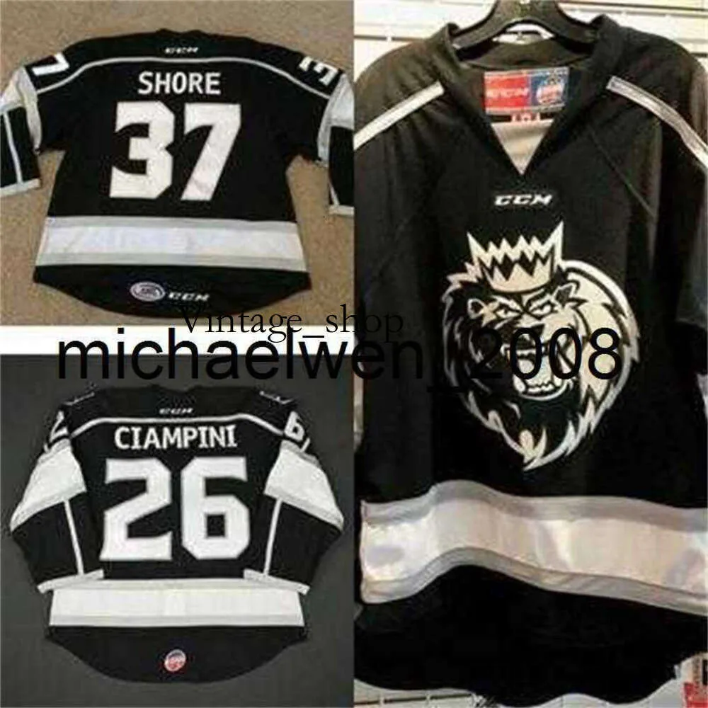 VIN WENG 2017 MENS MONES CRIANÇAS ECHL MONARCHS 37 Nick Shore 26 Daniel Ciampini costurado