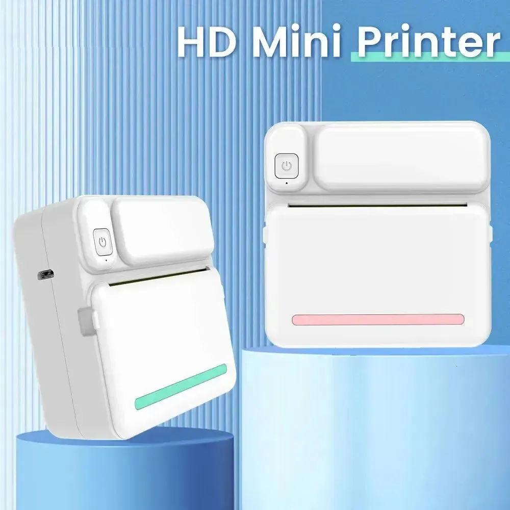 C19 MINI Print Portable Thermal Printer Po Pocket Thermal Label Printer 58mm Printing Wireless Bluetooth Android IOS 240430