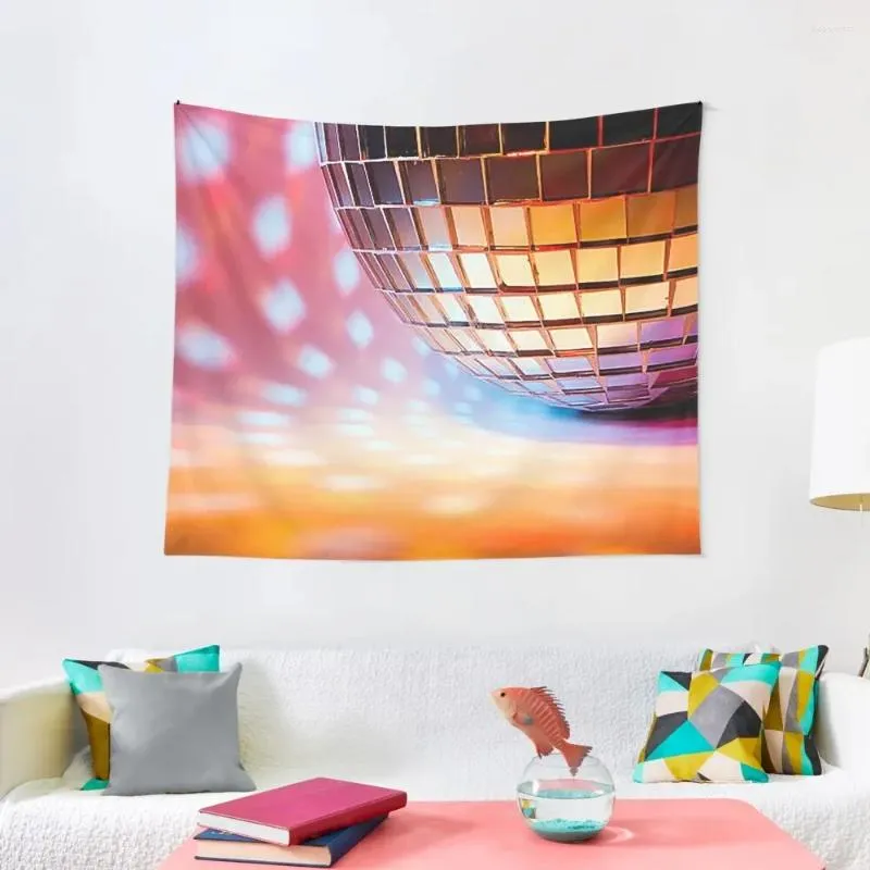 Tapestries Disco Ball Dancing Nightclub Dance Floor Light Show Tapestry Room Aesthetic Wallpapers Home Decor