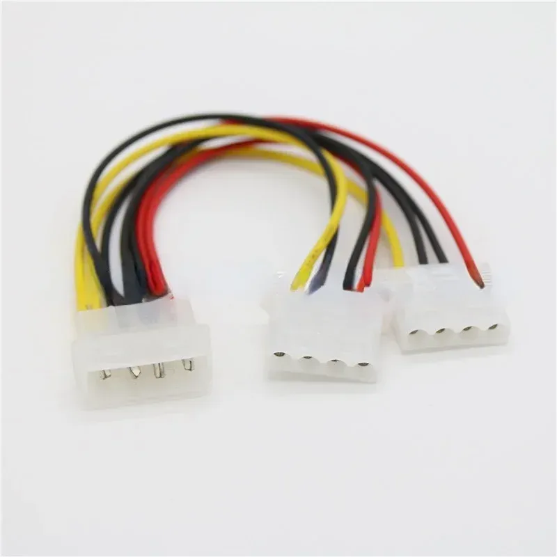 Adaptateur de câble de séparateur d'alimentation 4 broches MOLEX Male Male Power à 2x IDE 4 broches Femelle Y FEMPLER SPLITTER EXTACTER ADAPTER CONCECTEUR CABLE 20CM